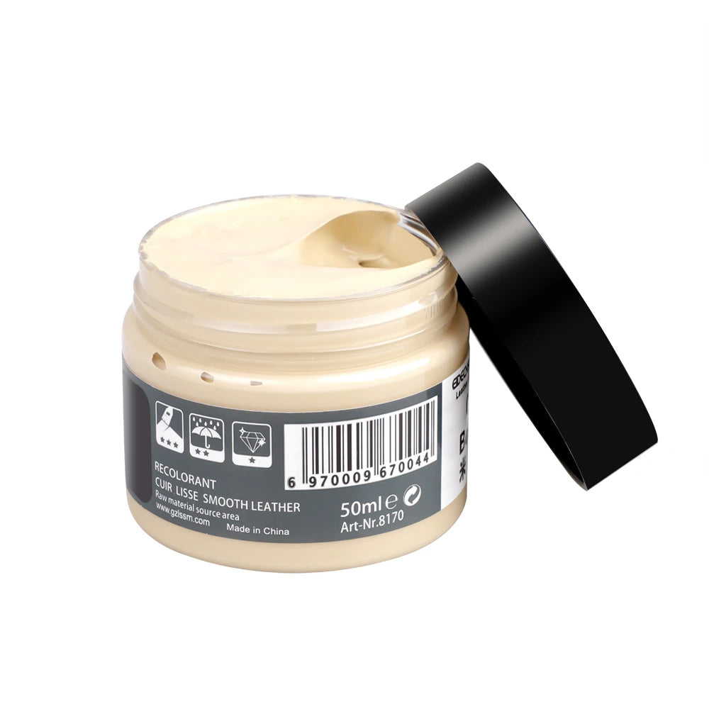 Car Leather Repair Kit - Liquid Skin Recoloring Balm No Heat Tool for Auto Seat Restoration