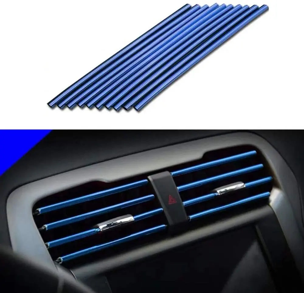 Car Air Vent Grille Decoration Trim Sticker - U Style AC Outlet Strip