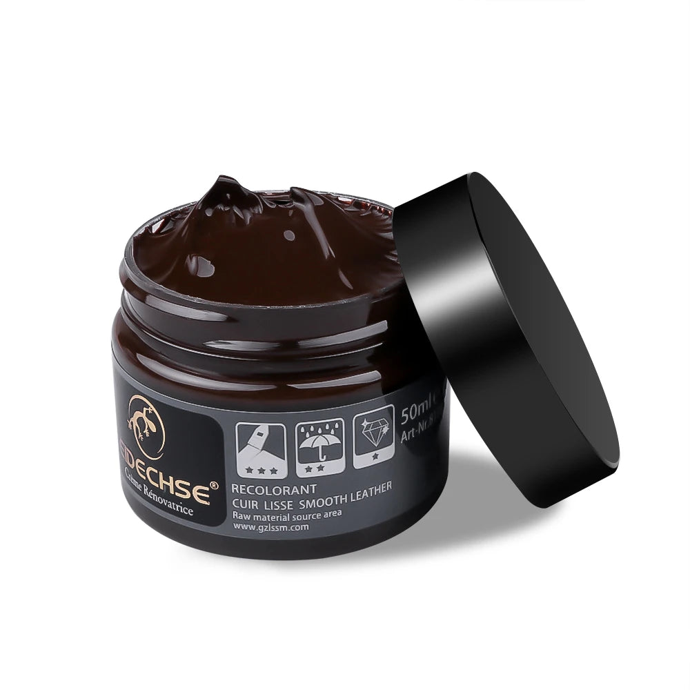 Car Leather Repair Kit - Liquid Skin Recoloring Balm No Heat Tool for Auto Seat Restoration
