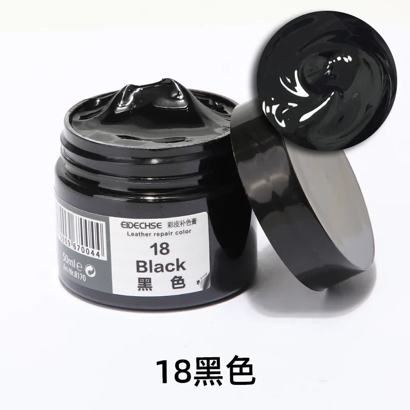 Car Leather Repair Kit - Liquid Skin Recoloring Balm No Heat Tool for Auto Seat Restoration