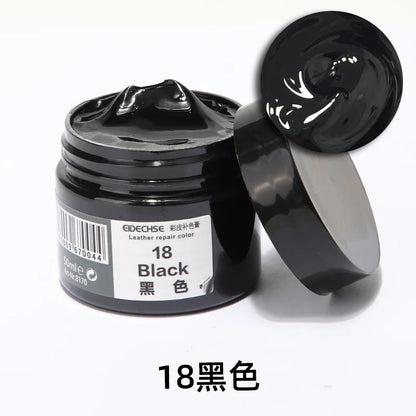 Car Leather Repair Kit - Liquid Skin Recoloring Balm No Heat Tool for Auto Seat Restoration