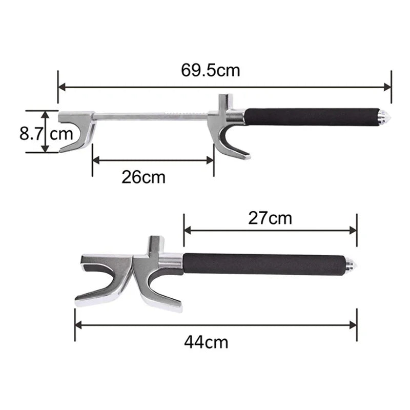 ALWAYSME Car Steering Wheel Lock - Heavy Duty Steel Anti-Theft Security Device ME531863