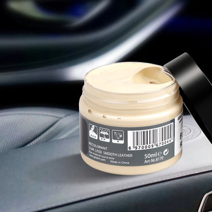 Car Leather Repair Kit - Liquid Skin Recoloring Balm No Heat Tool for Auto Seat Restoration