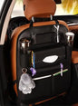 Car Seat Back Storage Organizer - Universal PU Leather Multi-Function Bag
