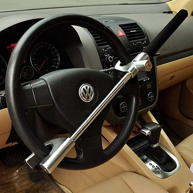 ALWAYSME Car Steering Wheel Lock - Heavy Duty Steel Anti-Theft Security Device ME531863