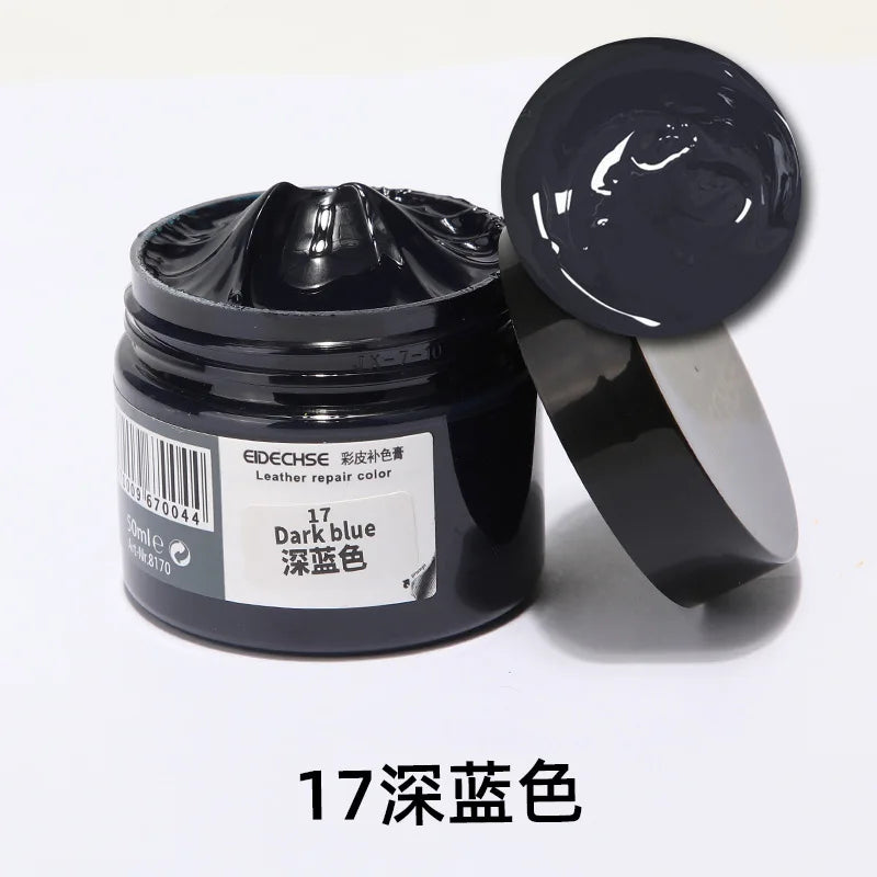 Car Leather Repair Kit - Liquid Skin Recoloring Balm No Heat Tool for Auto Seat Restoration