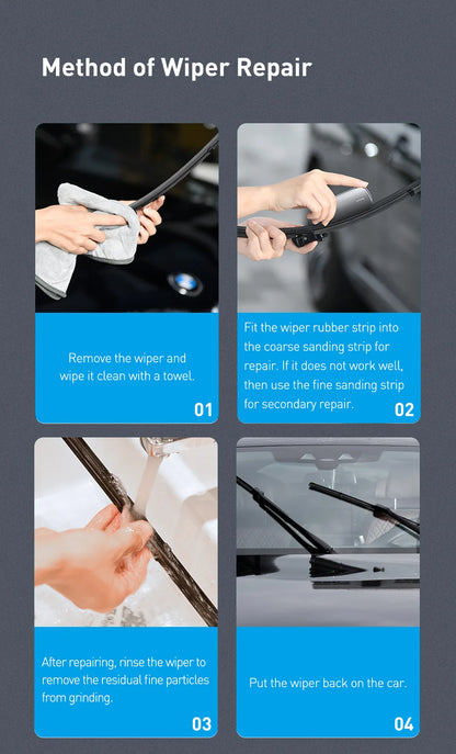 Baseus Car Wiper Blade Repair Kit - Universal Windshield Refurbish Tool