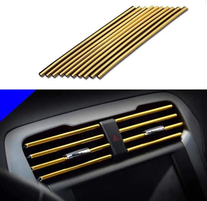 Car Air Vent Grille Decoration Trim Sticker - U Style AC Outlet Strip