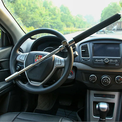 ALWAYSME Car Steering Wheel Lock - Heavy Duty Steel Anti-Theft Security Device ME531863