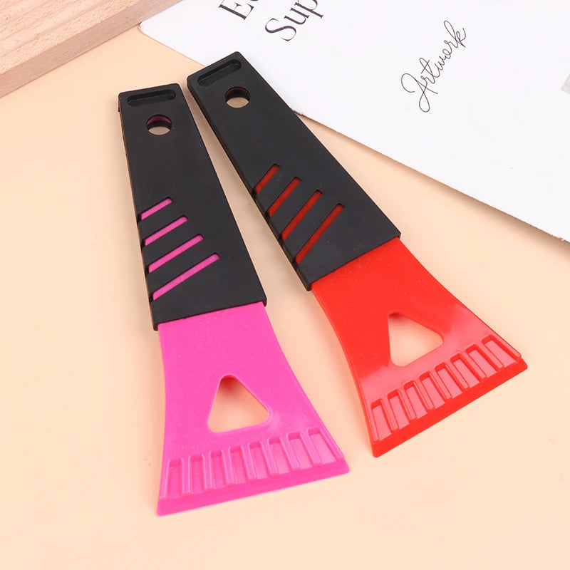Mini Plastic Ice Scraper - Car Windshield Frost Removal Tool