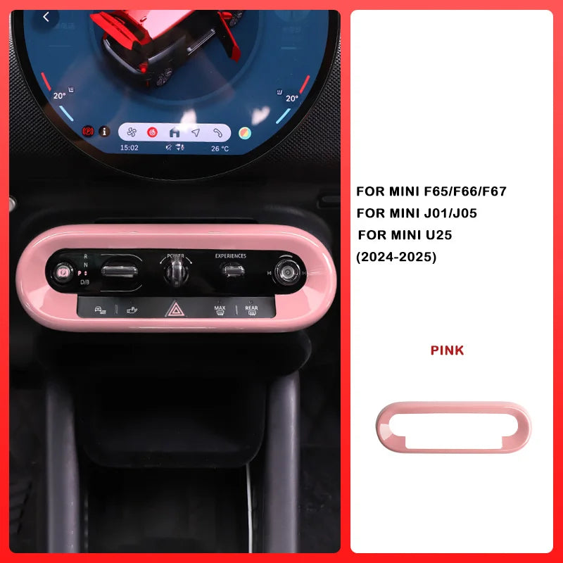 Car Central Control Button Frame Sticker - Mini Countryman 2024-2025