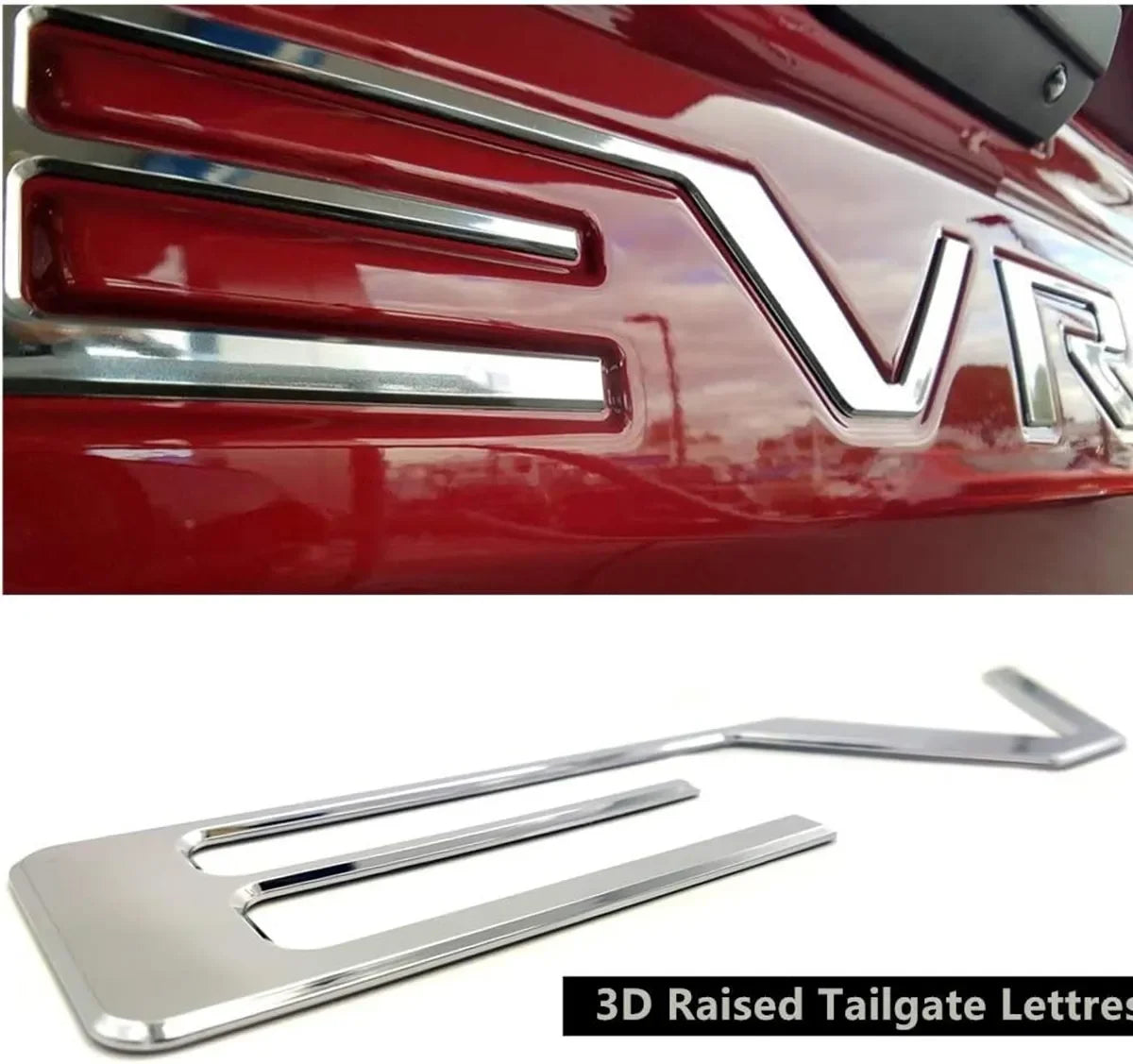 Chevrolet Silverado Tailgate Letters - 3D ABS Inserts 2019-2022