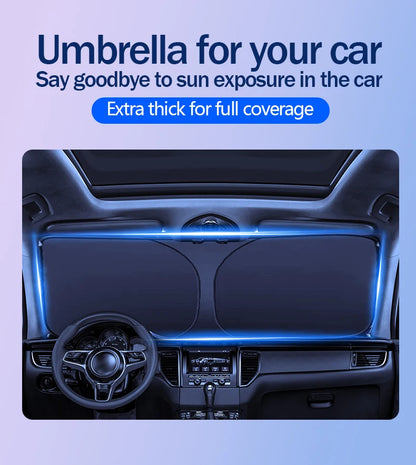 Car Windshield Sunshade Umbrella - UV Reflection Foldable Parasol