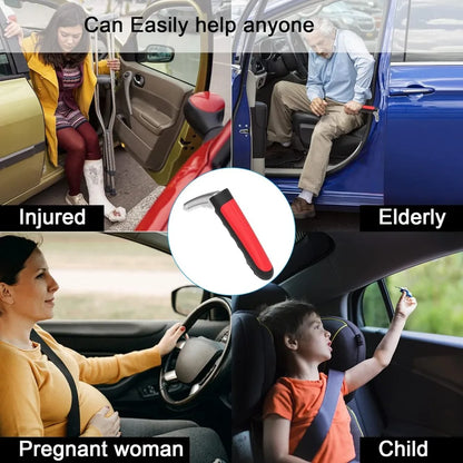 Car Door Assist Handle 2-in-1 - Multi-Function Window Breaker Support