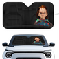 Horror Characters Car Sunshade - Foldable Windshield UV Protection
