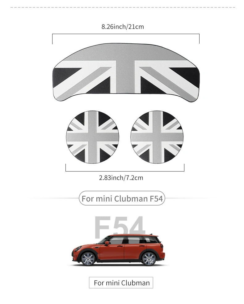 Union Jack Car Cup Holder Coaster - Mini Cooper F55 F56 F60