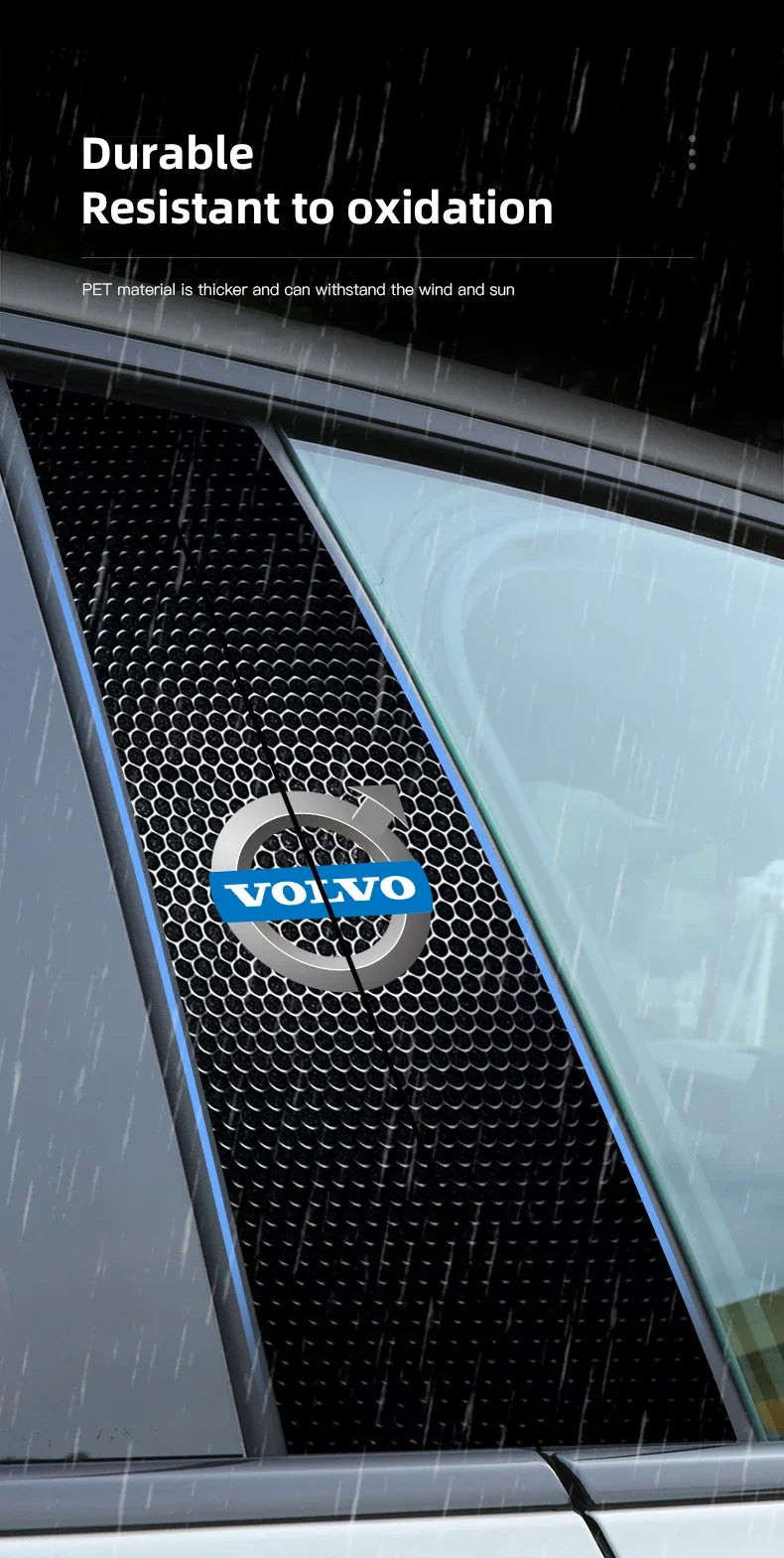 Volvo B-Pillar Stickers - Car Center Column Sunscreen Cover Protection
