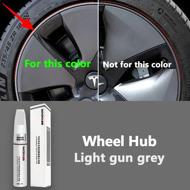 Tesla Paint Touch Up Pen Set - Pearl White & Deep Sea Blue Wheel Repair Kit