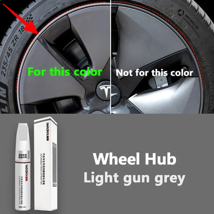 Tesla Paint Touch Up Pen Set - Pearl White & Deep Sea Blue Wheel Repair Kit