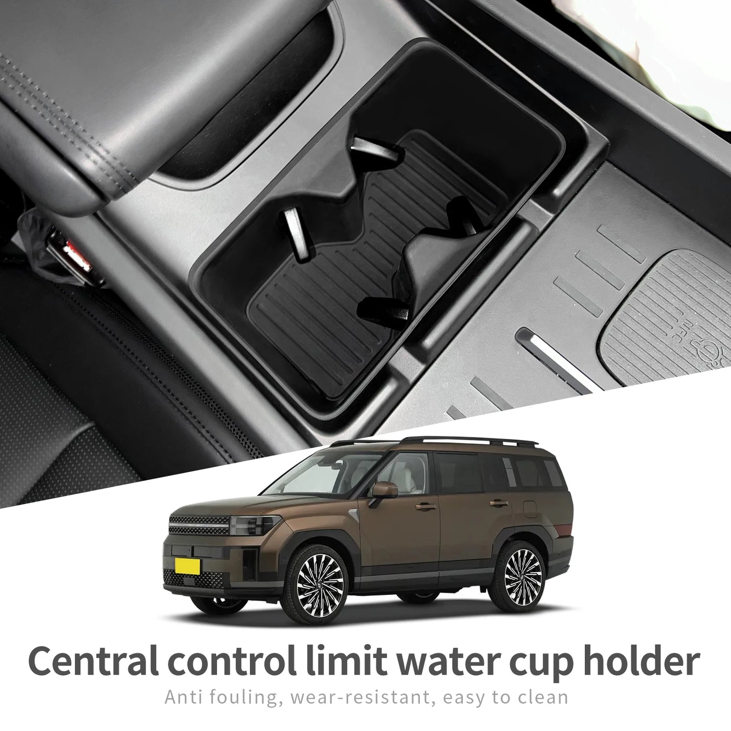 Hyundai Santa Fe Storage Box Cup Holder - 2024-2025 Interior Organizer