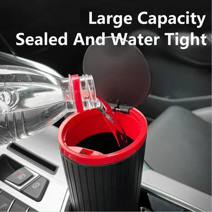 Car Trash Bin Mini - Auto Interior Garbage Container Storage Box