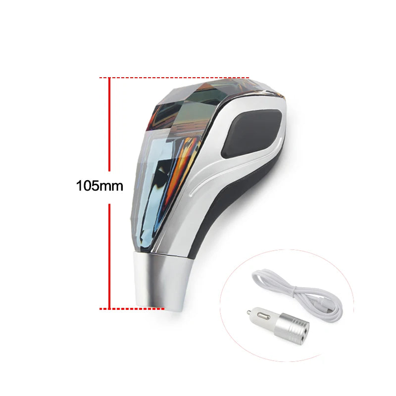 JDM Universal Crystal Gear Shift Knob - Mitsubishi Style for Toyota VW Honda