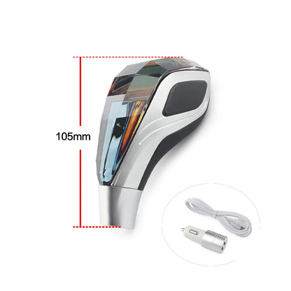 JDM Universal Crystal Gear Shift Knob - Mitsubishi Style for Toyota VW Honda