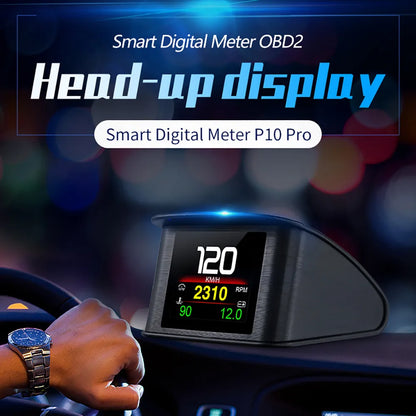 OBD2 Digital Speedometer P10 PRO Head Up Display Smart Car Computer