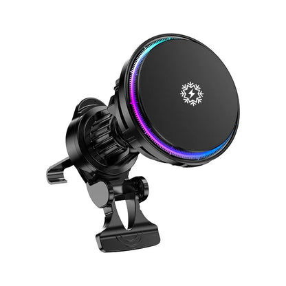 30W Ice Cooling Magnetic Wireless Car Charger - Fast Charging Station for iPhone 15/14/13/12 Pro Max