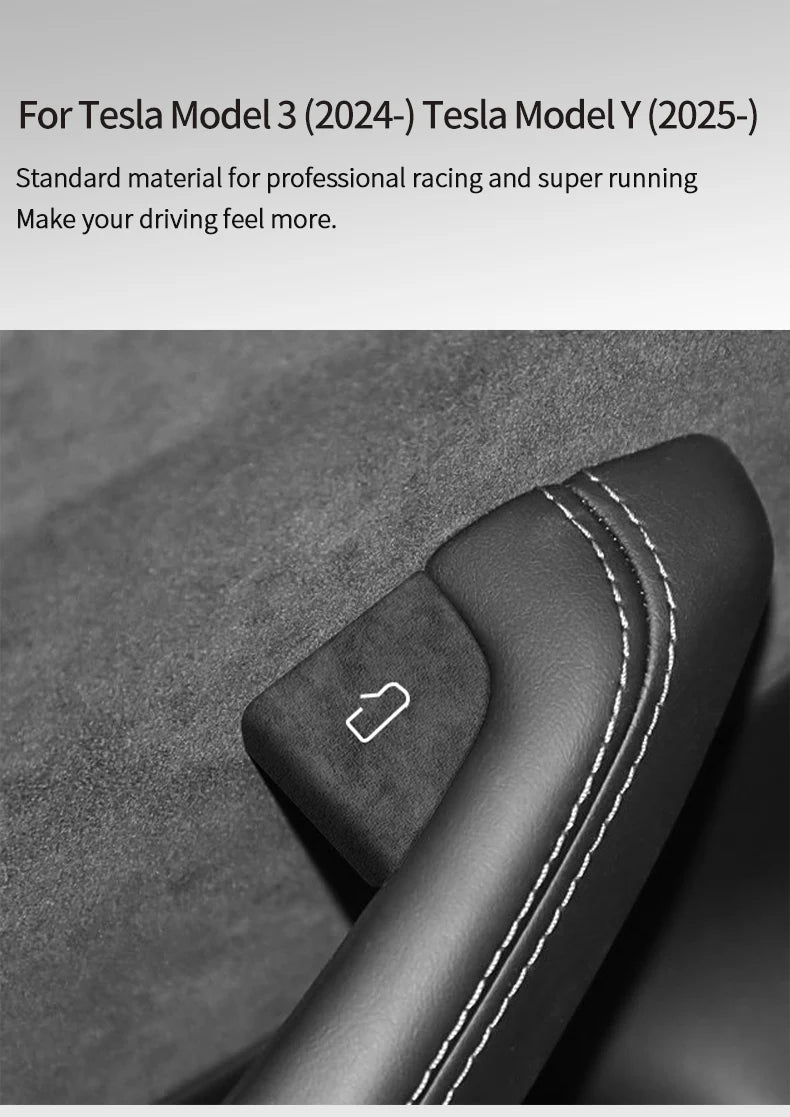 Tesla Model 3 Y Alcantara Door Switch Trim - 2024+ Cover
