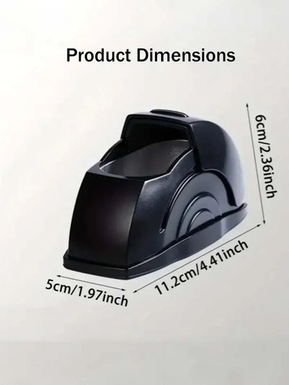 Car Ashtray with Lid - Convenient Ash Storage Container Black