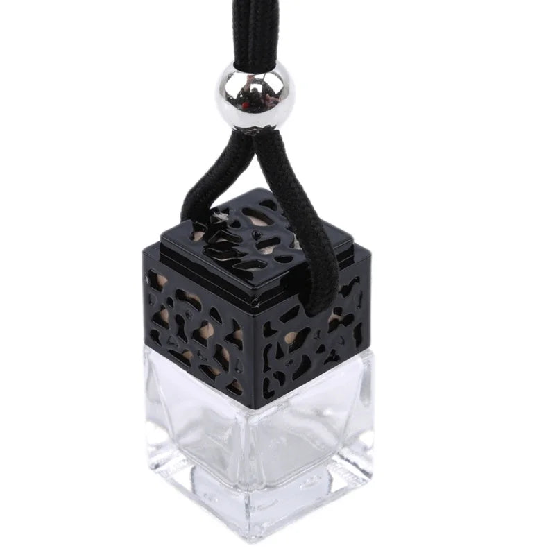 Car Air Freshener Perfume Bottle Pendant - Essential Oils Glass