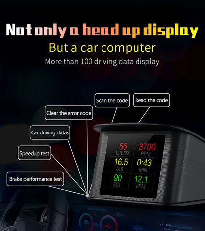 OBD2 Digital Speedometer P10 PRO Head Up Display Smart Car Computer
