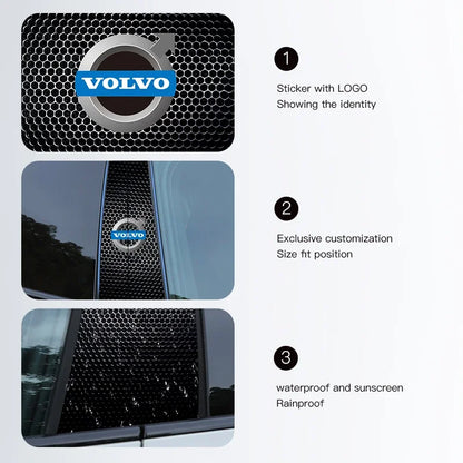 Volvo B-Pillar Stickers - Car Center Column Sunscreen Cover Protection