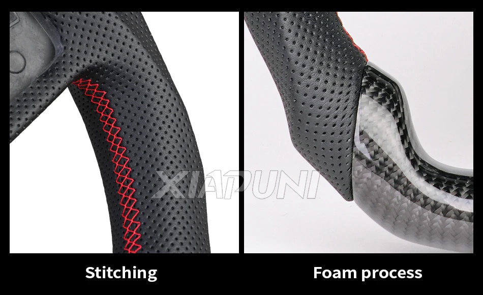 Tesla Model 3 Y LED Steering Wheel - Carbon Fiber Custom Racing Wheel