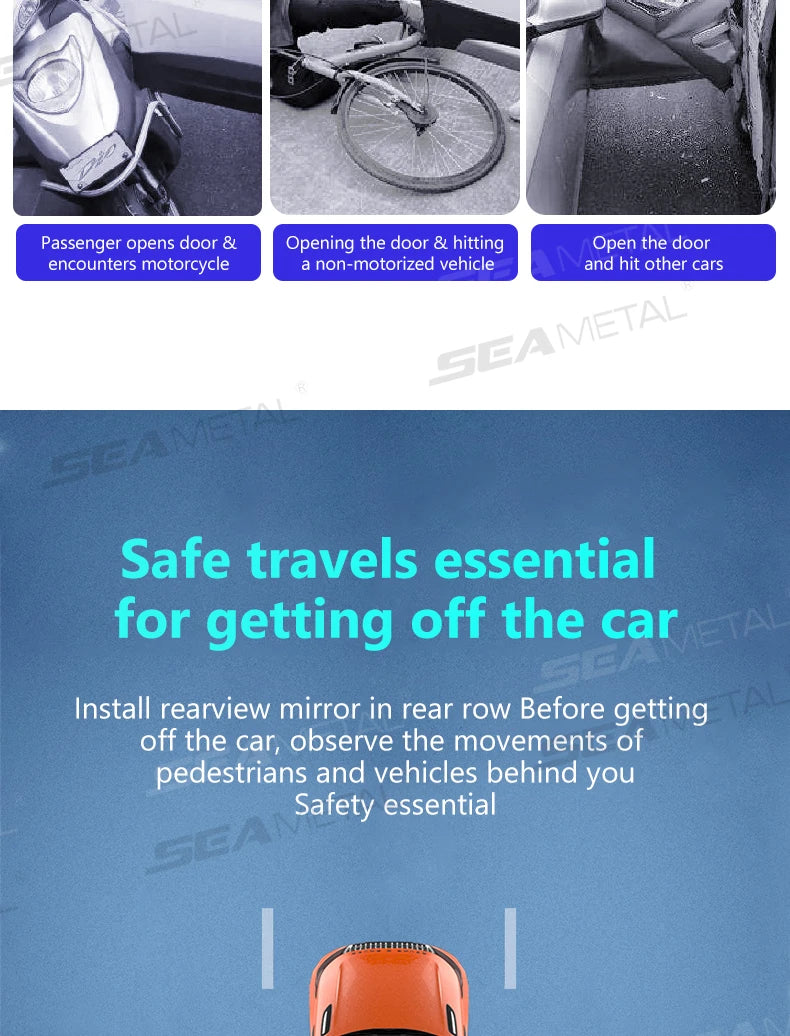 Car Convex Blind Spot Mirrors - Wide Angle 2pcs Set