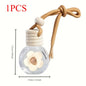 Cartoon Car Aromatherapy Glass Bottle - Mirror Pendant Dashboard Ornament