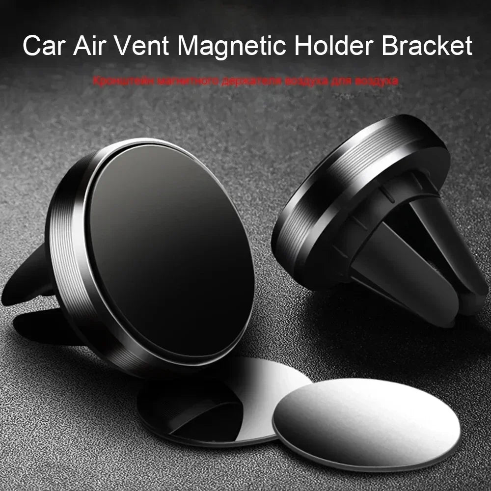 Magnetic Car Phone Holder - Air Vent Mount for iPhone Samsung GPS