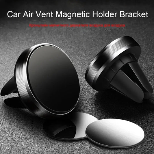 Magnetic Car Phone Holder - Air Vent Mount for iPhone Samsung GPS