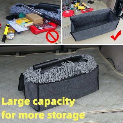 Car Trunk Organizer - Anti-Slip Felt Cloth Storage Bag Compartment Boot Organizer