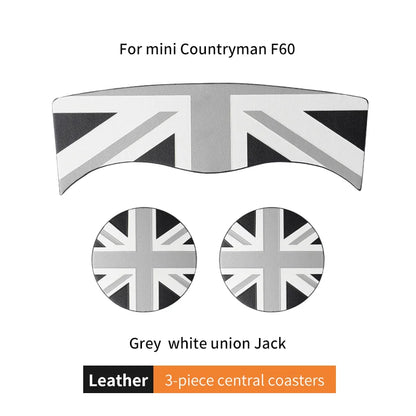 Union Jack Car Cup Holder Coaster - Mini Cooper F55 F56 F60