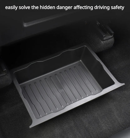Tesla Model Y Under Seat Storage Box - Hidden Drawer Organizer 2021-2024