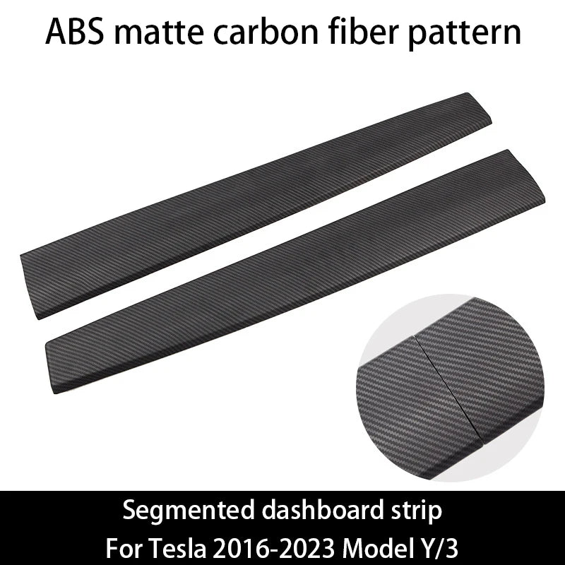Tesla Model 3 Y Dashboard Trim Strip - Carbon Fiber ABS ABS matte carbon 2