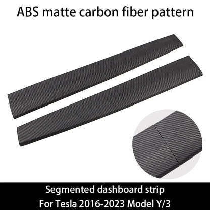 Tesla Model 3 Y Dashboard Trim Strip - Carbon Fiber ABS ABS matte carbon 2