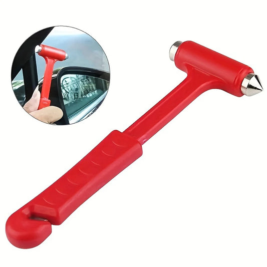 Emergency Car Escape Hammer - Multi-Function Safety Tool with Window Breaker & Seatbelt Cutter