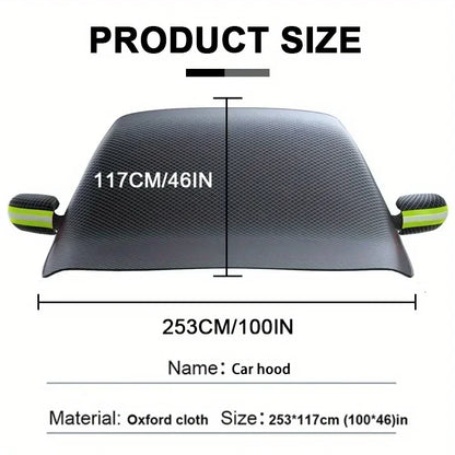 Car snow shield front windshield snow shield winter frost and frost Windows winter car clothing cover thickened
