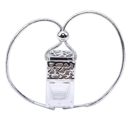 Car Air Freshener Perfume Bottle Pendant - Essential Oils Glass
