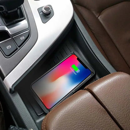 15W Fast Wireless Car Charger - Universal Phone Mount for iPhone 16/15/14/13/12 & Samsung S24/S23 with Silicone Pad