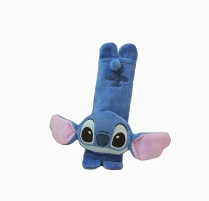 Stitch Seat Belt Cover - Cute Cartoon Plush Car Shoulder Belt Protector