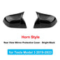 Tesla Model 3 Highland Y Mirror Covers - Carbon Fiber Caps M3 Glossy Black